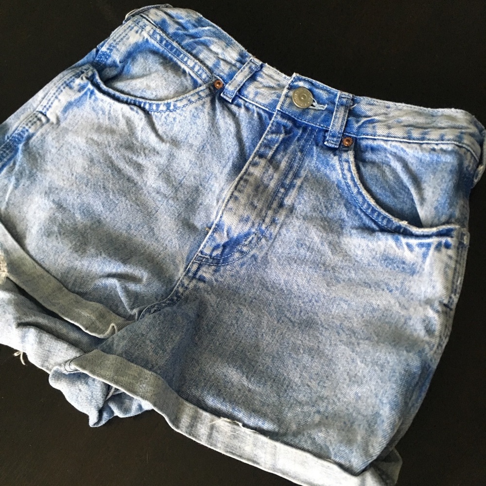 Topshop Moto Rosa Shorts
